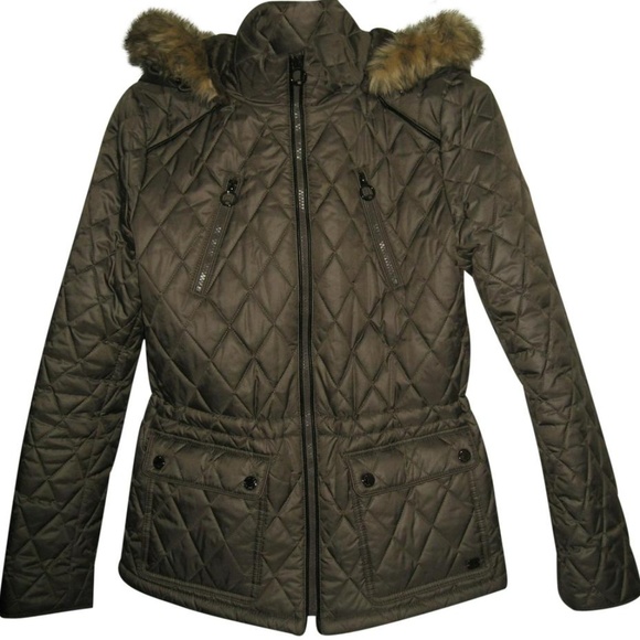 Laundry by Design Olive/Grey Puffer Jacket